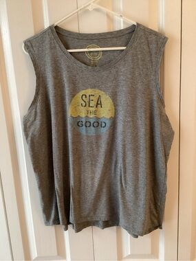 Life Is Good Womens tank Top “ Sea The Good” Crusher Lite - XL